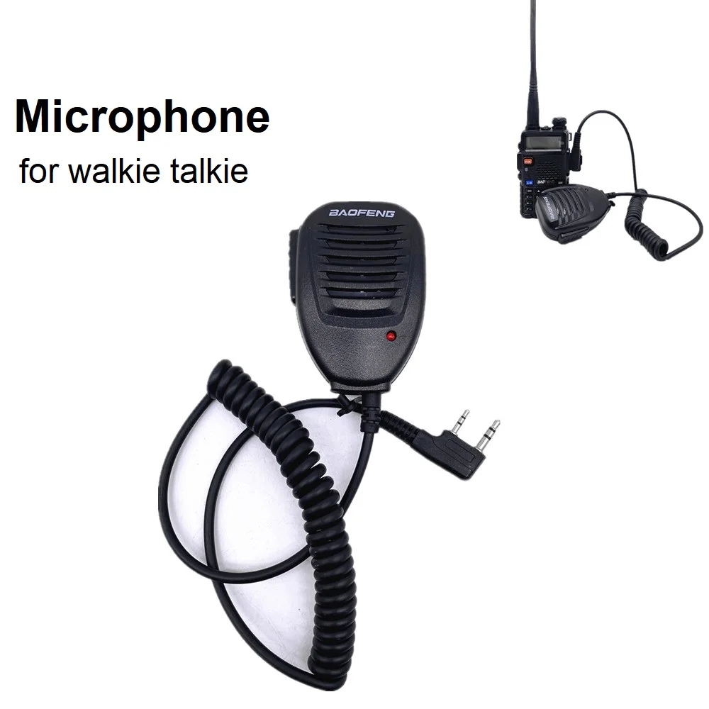 MIC for Baofeng Walkie Talkie UV-5R UV-5RE BF-888S UV-5RA UV-6R CB Radio Transceiver VHF UHF Two Way Radio Station Microphone