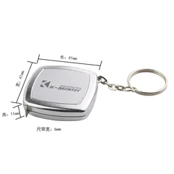 2 Meters Small Tape Measure Key Ring Small Steel Tape Measure Mini Pocket Portable Compact Carry Around Mini Tape Measure