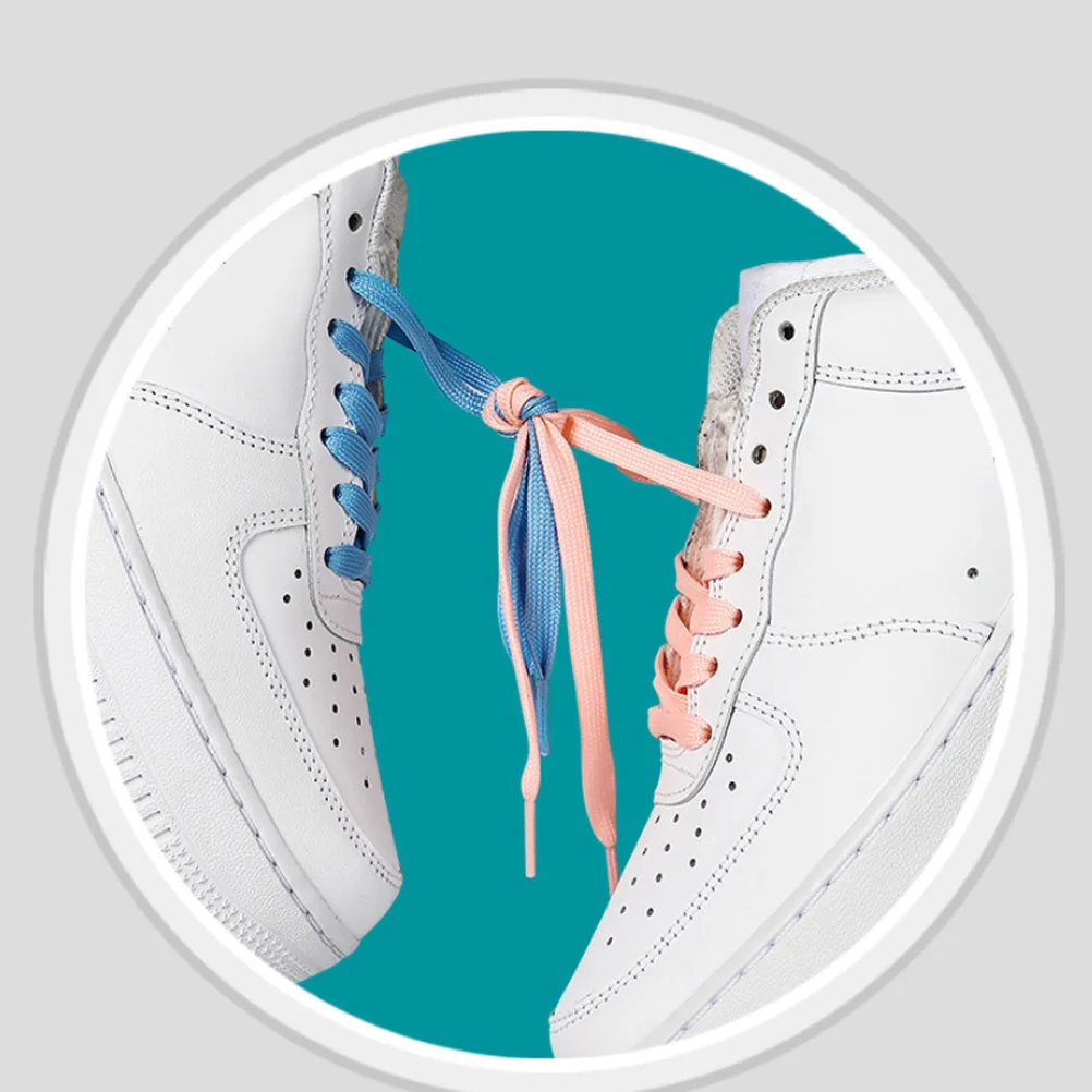 12 قطعة من أربطة الحذاء المضيئة العاكسة الملونة السميكة للأحذية الرياضية وحفلات الجري غير الرسمية #2