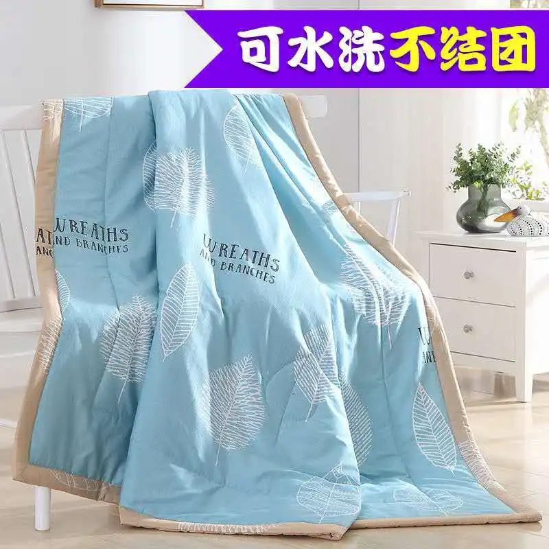 2022 Summer Cotton Quilts Thin Air-conditioning Comforter Soft Breathable Office Nap Blanket Quilted Bed Covers and Bedspreads