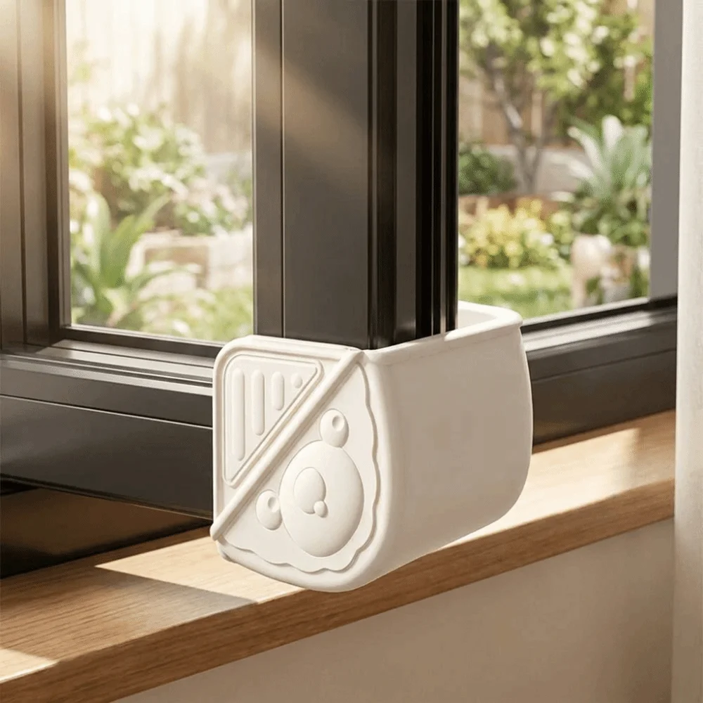 Soft Silicone Window Corner Protector Full Wrap Right Angle Cover Silicone Window Guard Flexible Material Cushioning Design
