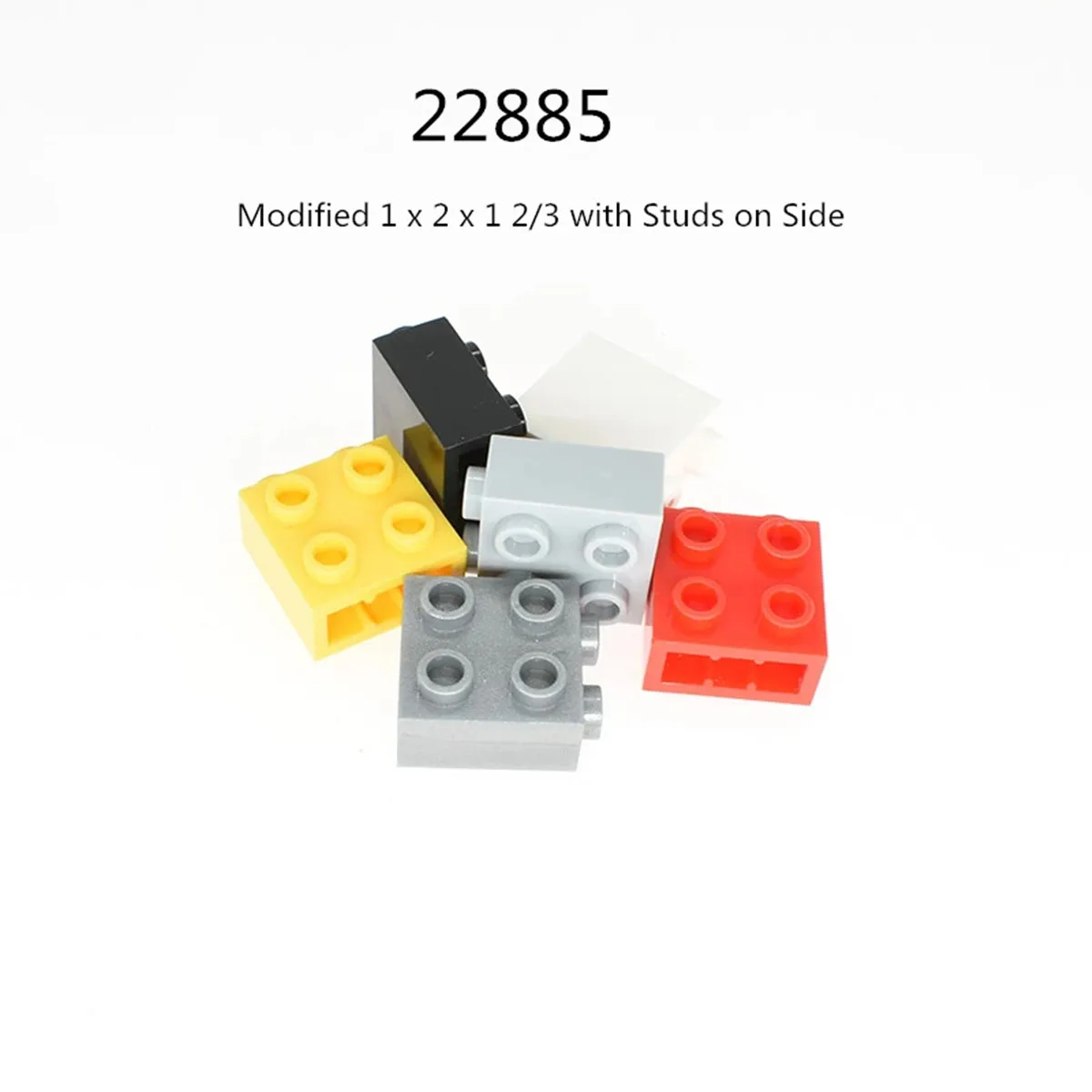 1 Pcs Buildings Blocks 22885 Brick Modified 1 x 2 x 1 2/3 with Studs on Side Bulk Modular GBC Toy For High-Tech MOC Set