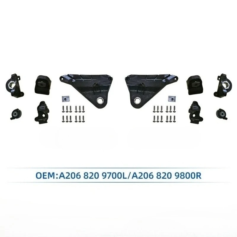 For Mercedes-Benz C-Class W206 C200 C260L 2021 2022 2023 2024 Headlight Bracket Repair Kit with Screws A2068209700 A2068209800