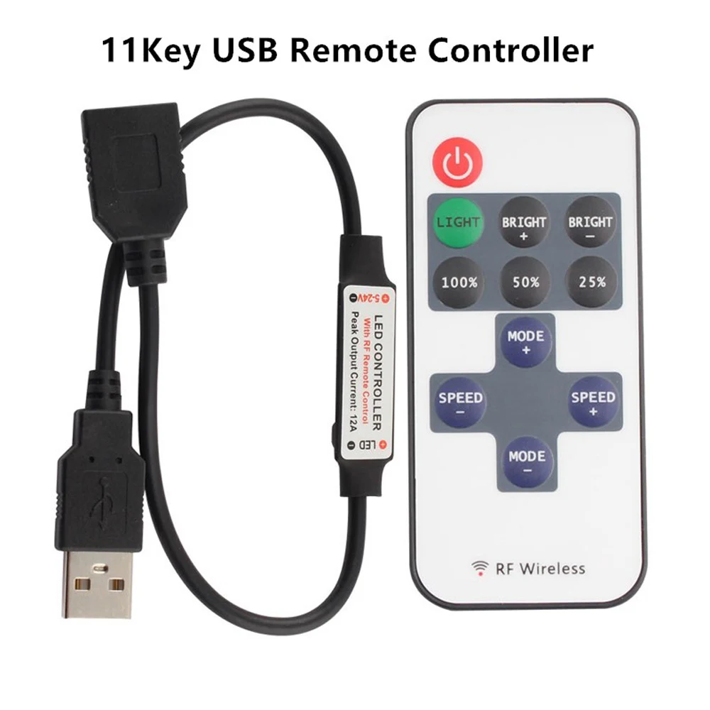 DC 5V USB LED Strip Light RGB Bluetooth Remote Controller IR Remoter RF Wireless Control For LED Strip light Home Decoration