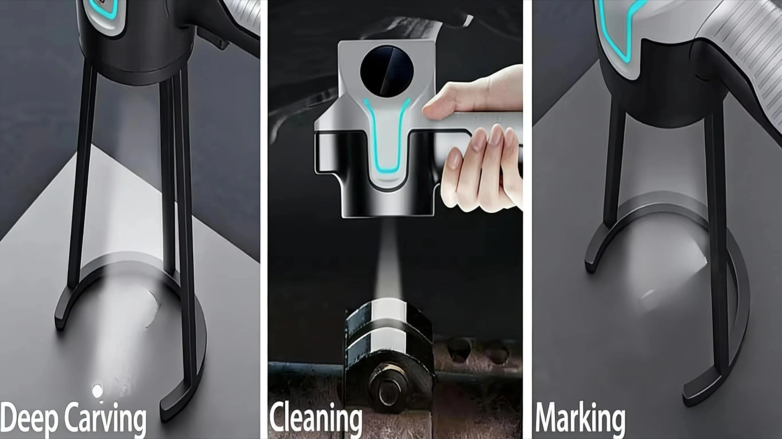 New Backpack Pulse Fiber Oil Removal Machine Automatic Lightweight Handheld Aluminum Cleaning Tool 5 Year Warranty Field