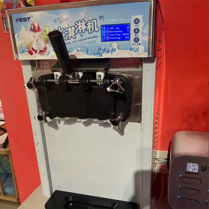 High Quality Soft Serve Ice Cream Machine Commercial Ice Cream Cone Making Machine
