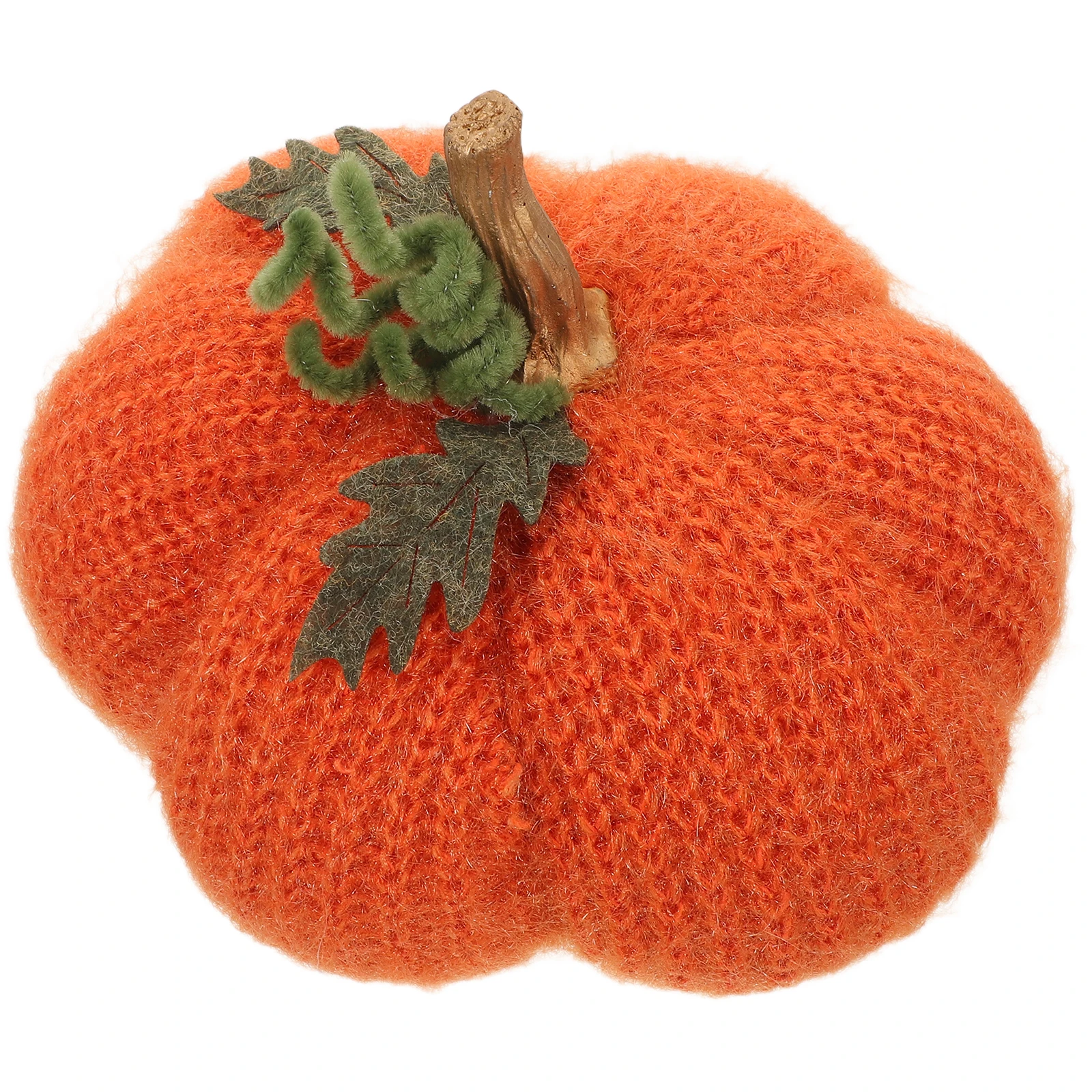 

Hand-Knitted Pumpkin Decoration Realistic Fall Autumn Simulated Harvest Table Centerpiece For Thanksgiving Home Party Decor