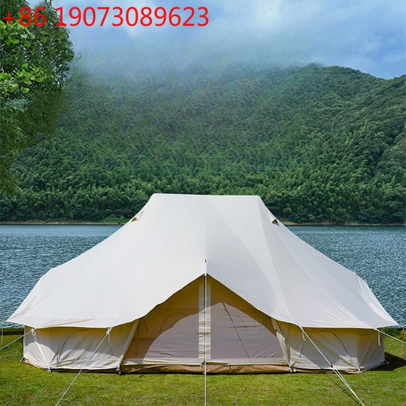 

Императорский двойной верх, открытый кемпинг, хлопковый холст, огнестойкий солнцезащитный крем, защита от дождя, утолщенная большая палатка для лагеря