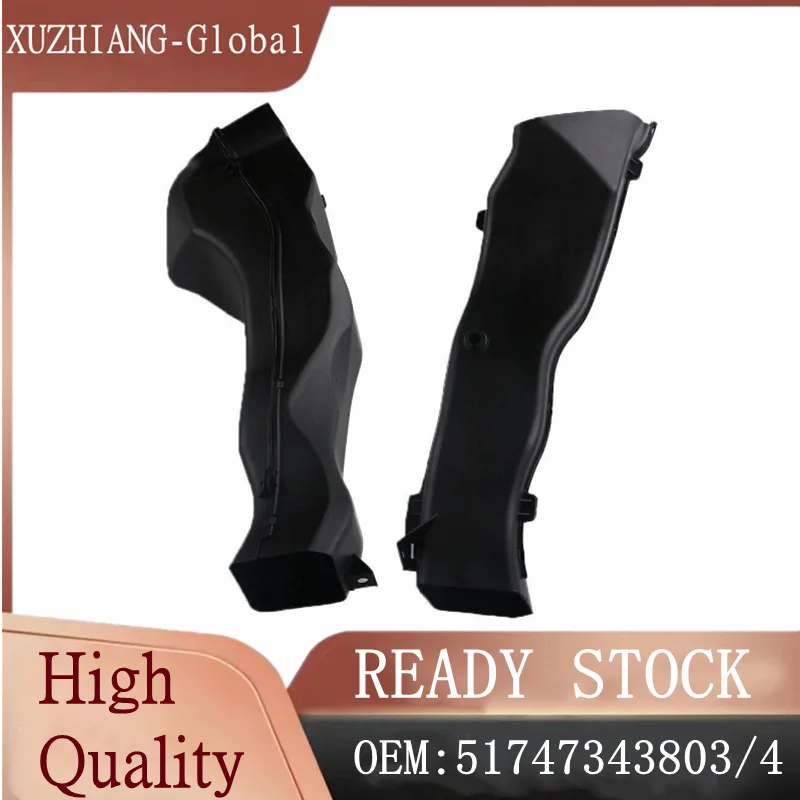 

Brand New Front Left/Right Brake Air Duct Intake Pipe 51747343803 51747343804 For BMW X5 2014-2016