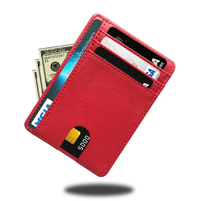 유니섹스 RFID 8 카드 슬롯 머니 클립 대용량 가방 남녀 공용 선물 카드 홀더 은행 패키지 지갑 소형 지갑 세트 케이스