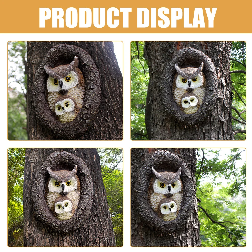 

Resin Owl Ornament Special Design Indoor Outdoor Decoration Cute Garden Supplies Excellent Present Friends Colleagues