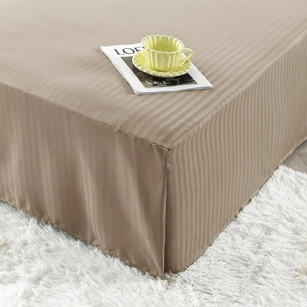 

Плиссированная юбка для кровати King Size с разрезами по углам, с оборками, легко устанавливается, Fa