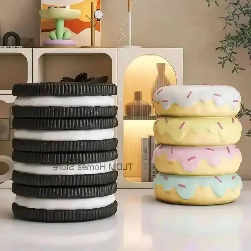 Sofa Bedroom Side Cute Cookie Room Coffee Table Table Living Nordic Bedside Table Home Furniture Creative Small Round Stool