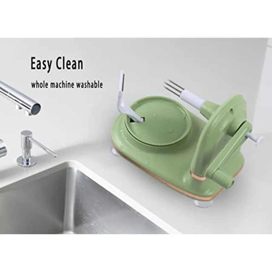 Efficiënte appelschiller met dubbele messen en vervangende messen voor thuisgebruik in de keuken: snel snijdende uitboren en appelsausbereiding