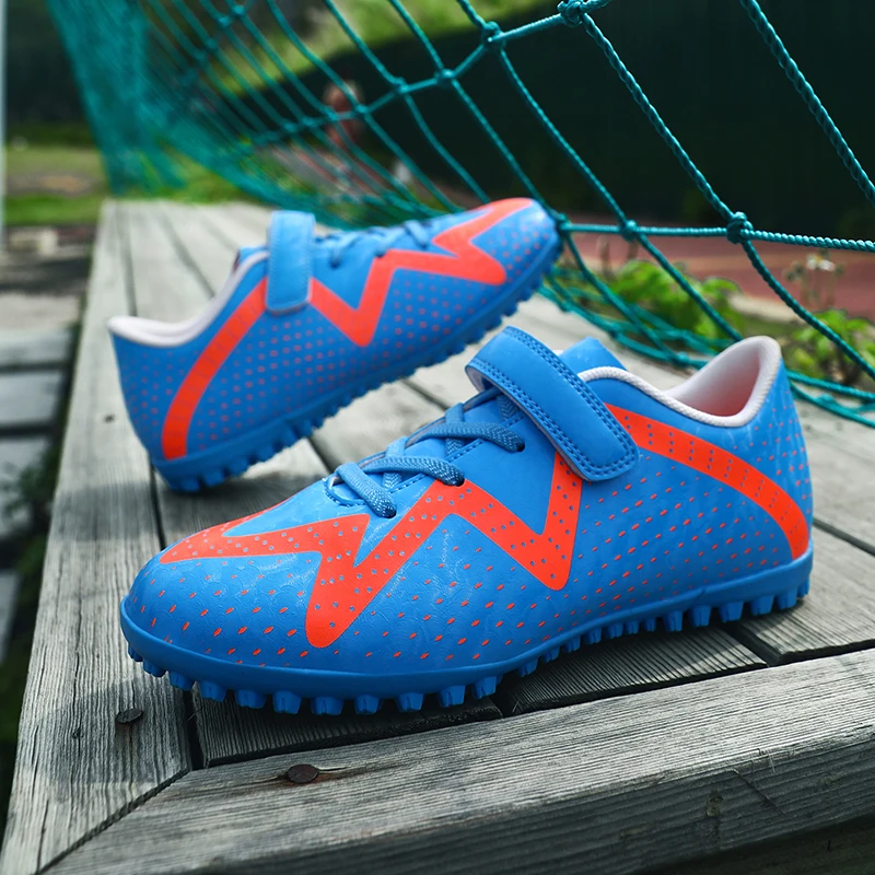 

Пара студенческих всесезонных кожаных футбольных бутс с шипами, износостойкие футбольные бутсы, размеры 31-39