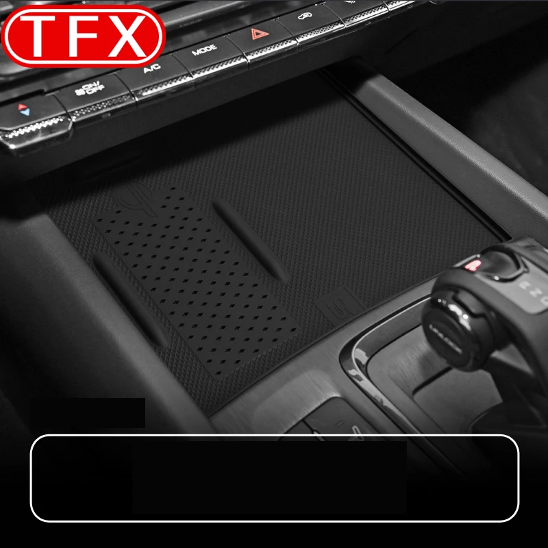 

Для Haval H9 II 2024 2025 2-го поколения автомобильный центральный пульт с беспроводной зарядкой, силиконовый коврик для центрального хранения, пылезащитный коврик, аксессуары