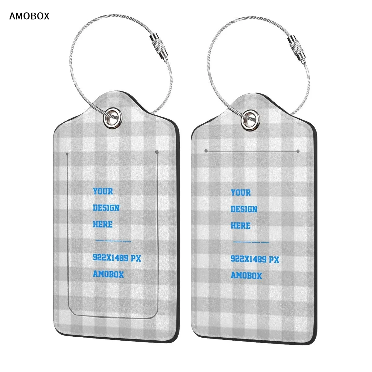 AMOBOX-Personalized Luggage Tags for Backpacks, School Instrument with Name ID Label, Travel Essentials, Custom