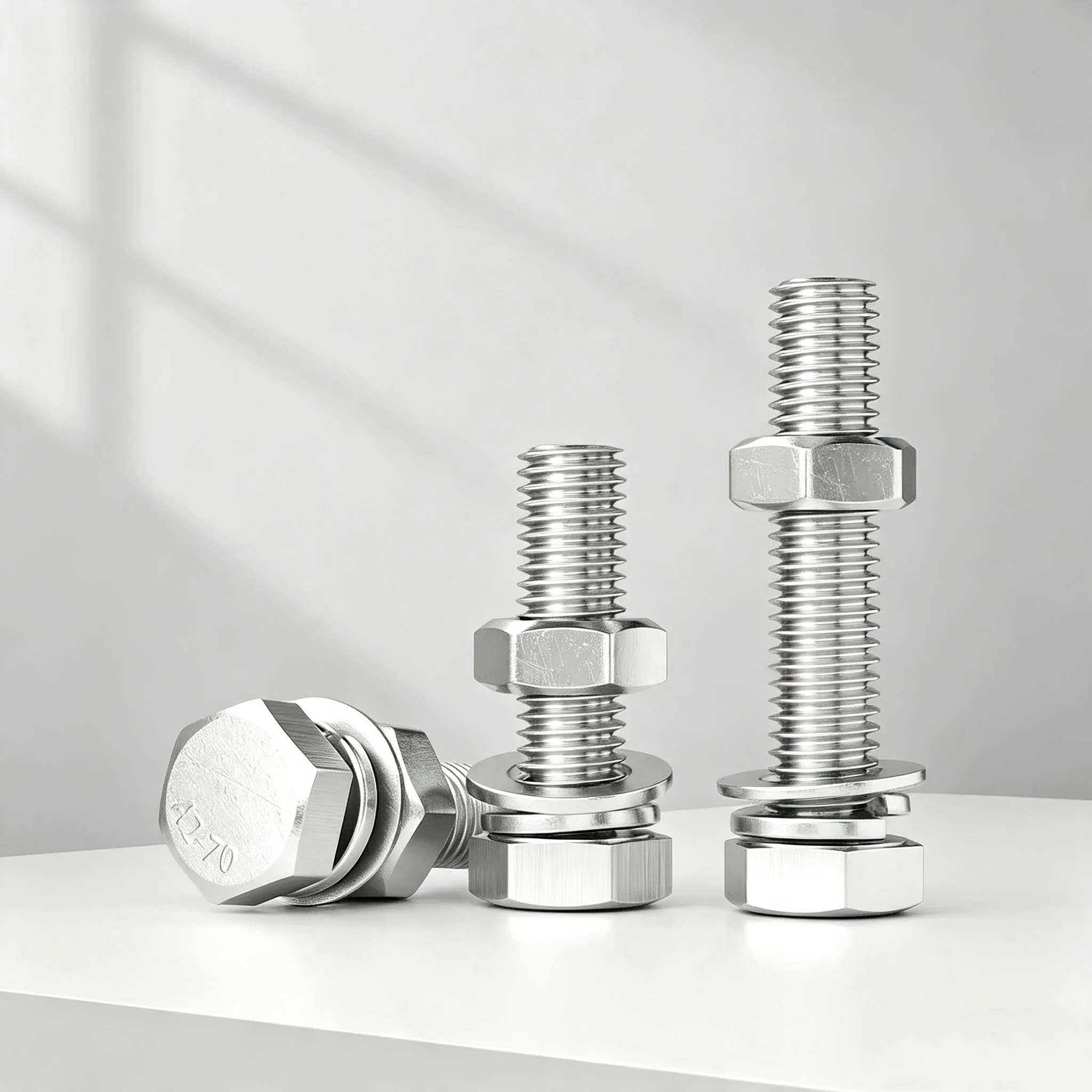 Full Specification M3-M16 Hex Bolt Nut Washer Kit 304 Steel Flat Lock Washer Combined Mechanical Connection Fasteners