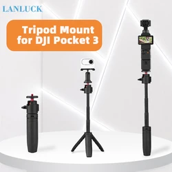 Selfie Stick Tripod for DJI OSMO Pocket 3 Extendable Bracket Mount Compatible with GoPro13 12 11 10 9/Insta360 X4 kit Accessory