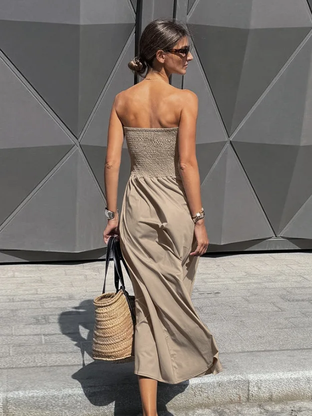 فساتين نسائية فستان خريفي صغير مشروط مضلع بأزرار وأكمام طويلة حضري الحد الأدنى الجرونج عيد الميلاد الجوف خارج حار #3