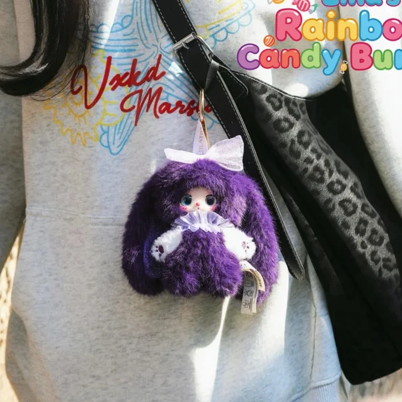 Babythree Liila Rainbow Candy Bunny Series Blind Box Soft And Comfortable Cute Car Pendant Decoration Mystery Box Surprise Gifts view 6