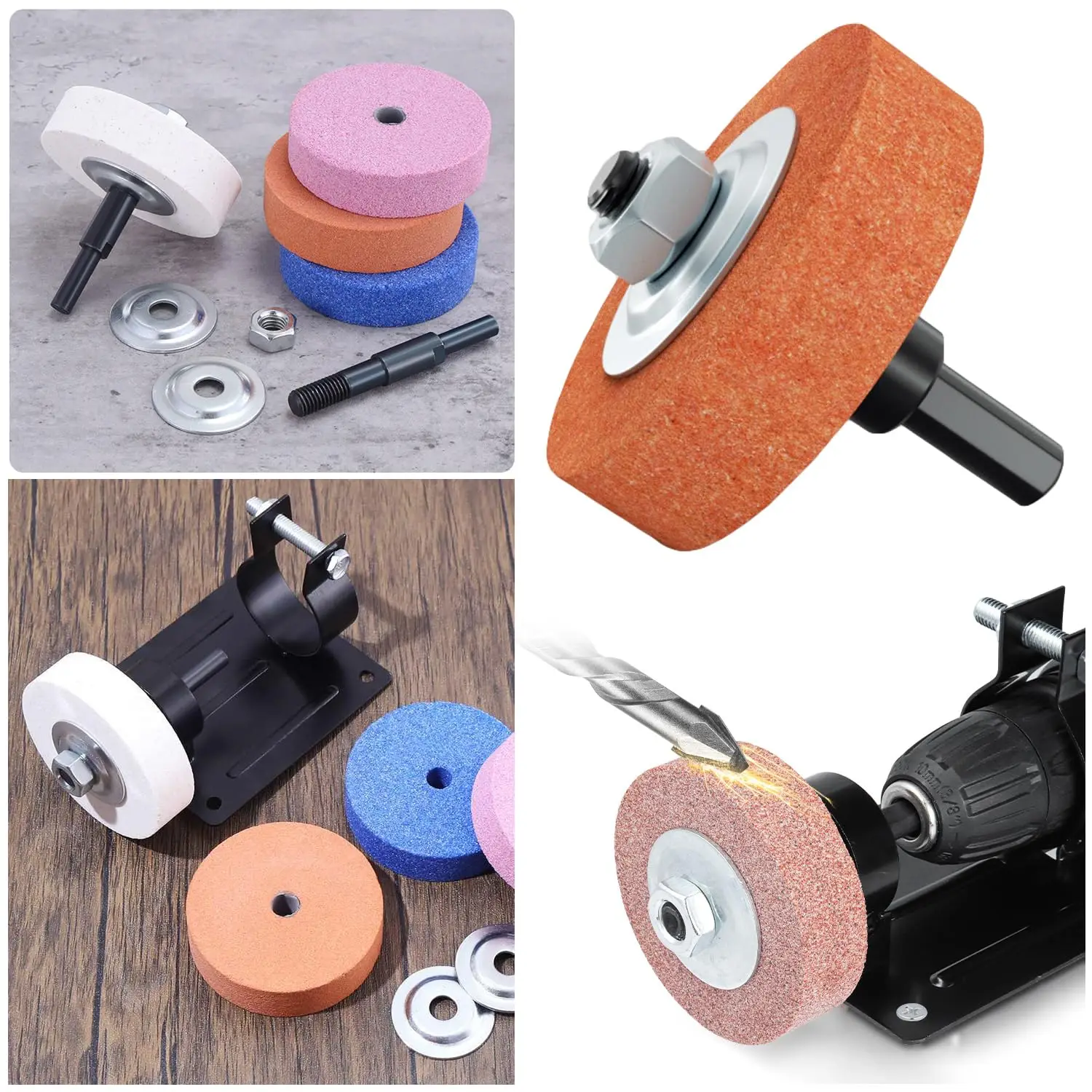 

Grinding Wheels Polishing Pads Grinder Conversion Head Electric Drill Holder Sander Base Metal Grinder Rotary Tool Grinding Disc