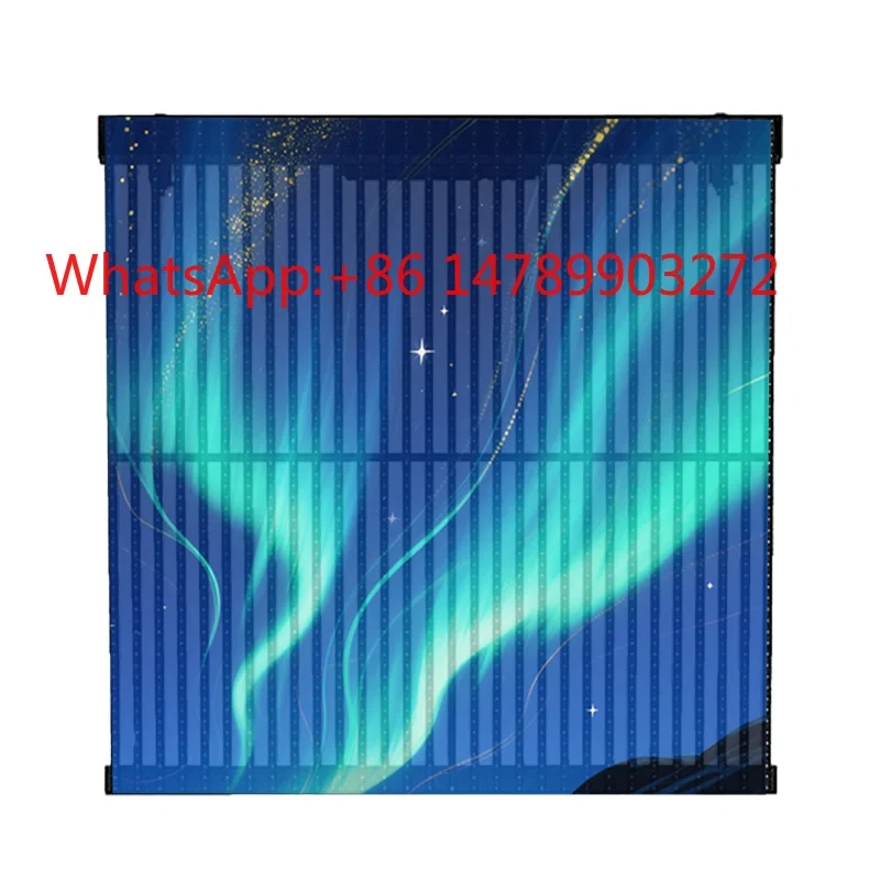 

Grid Transparent LED Screen High Resolution Wide View Bendable Theme Park Outdoor Advertising Display Panel