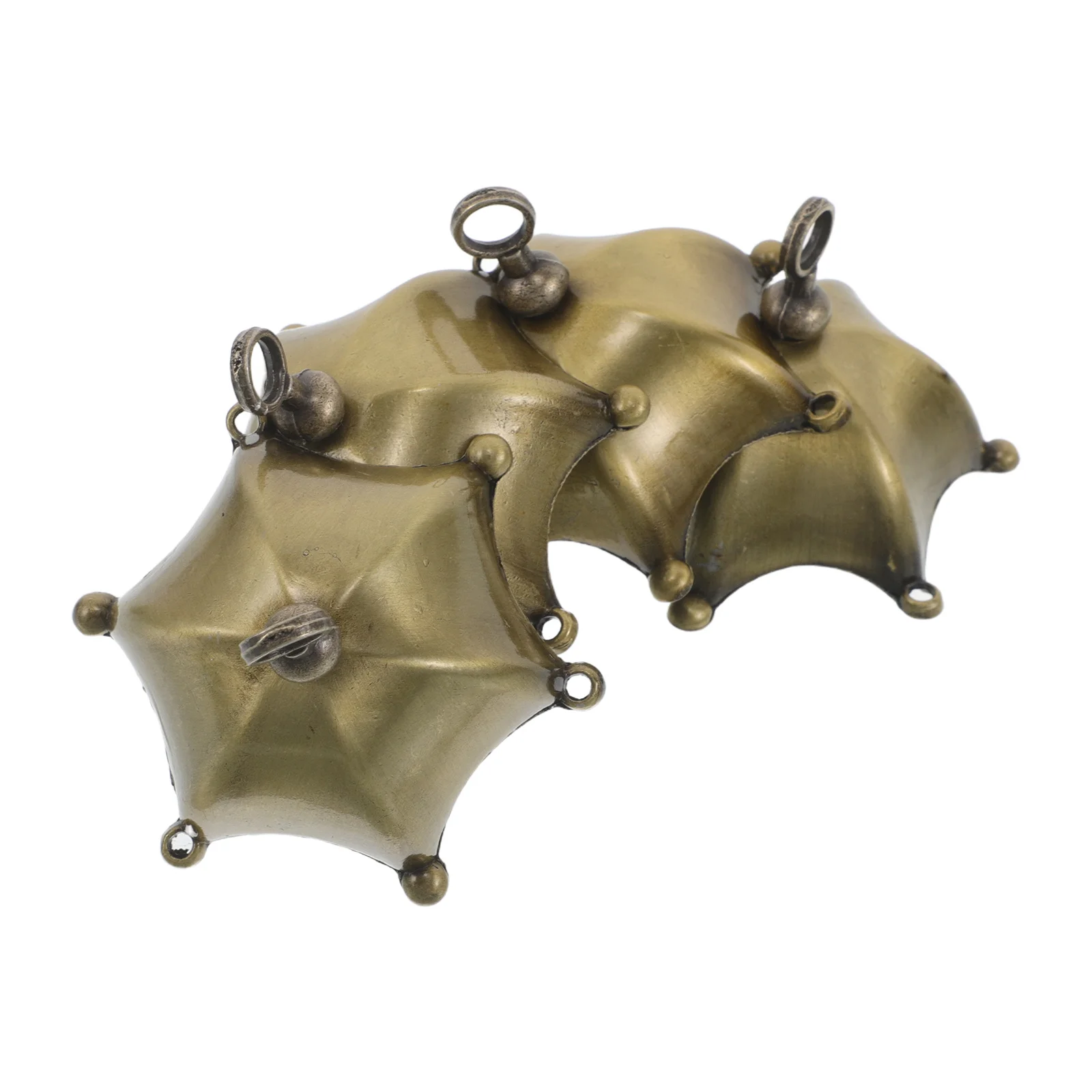 

4Sets Wind Chime DIY Replacement Caps Copper Vintage Metal Wind Bell Tops Outdoor Decorative Parts Accessories