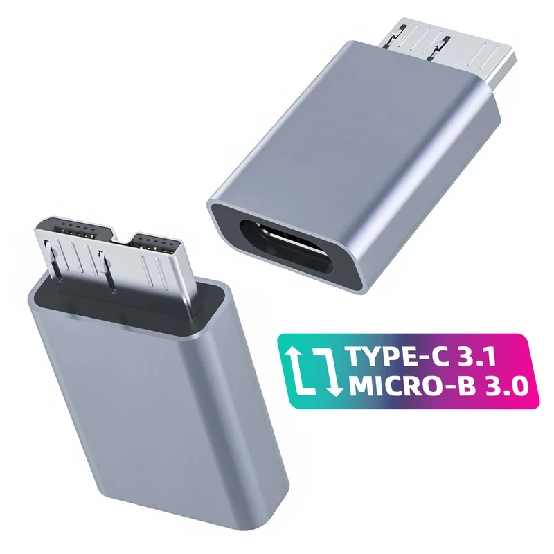 1/2/3/4/5/6Pcs Type C Female To Micro B USB3.0 Male Fast Adapter USB Micro B To Type-C