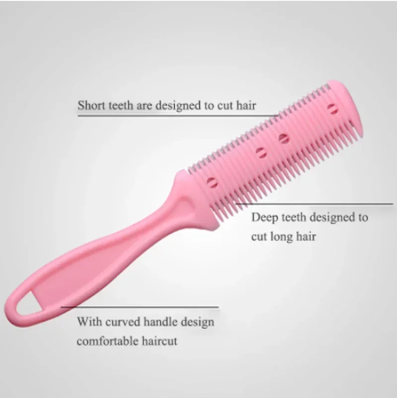 Multicolor Hair Cutting Comb Hair Styling Scissor Razor Magic Blade Comb Barber Hairdressing Tool Double-Side Knife Hair Scissor