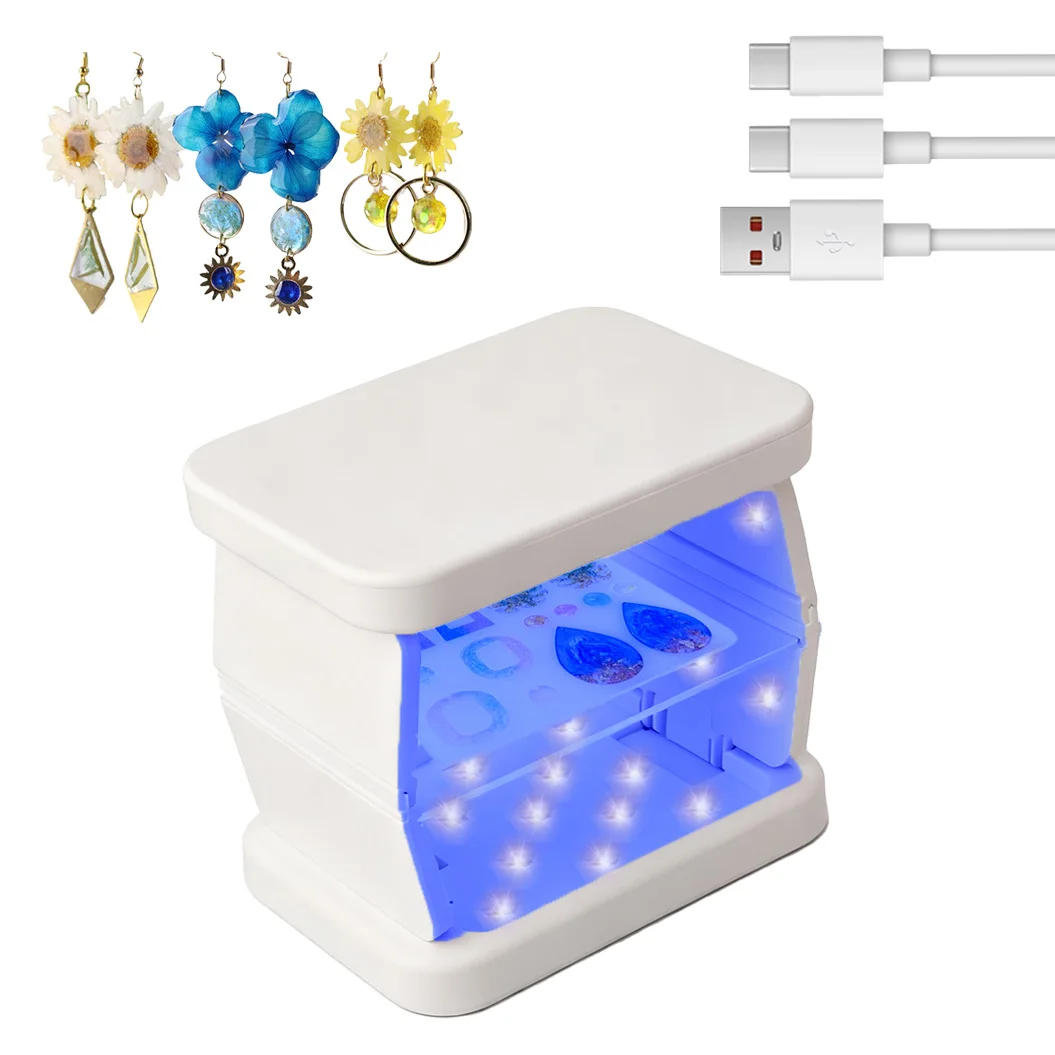UV Light for Resin, Two-Sided UV Resin Light 38w Fast Curing Lamp for Mold Crafts, Jewellery Making