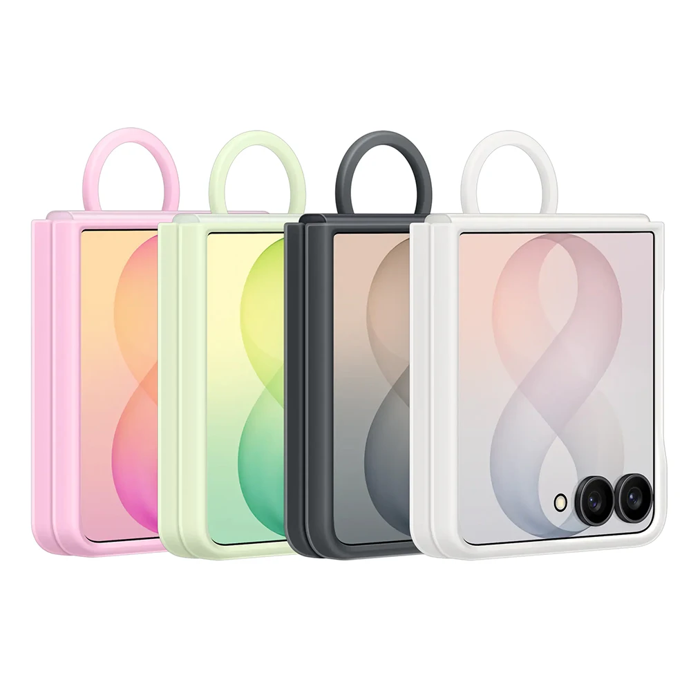 Oryginalne etui Samsung do Galaxy Z Flip8 z silikonowym pierścieniem i magnesem, ochronne etui na smartfon, łatwe do przenoszenia EF-EF776 — zdjęcie produktu 3