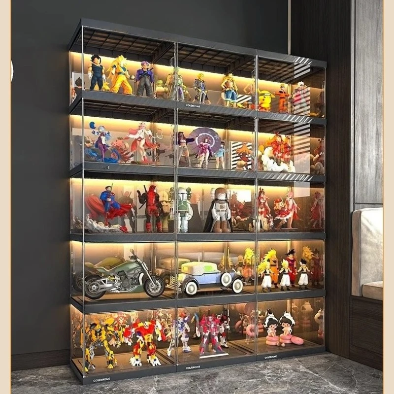 

Figure display cabinet Toy storage box Transparent for Lego ornaments Building block Display shelves