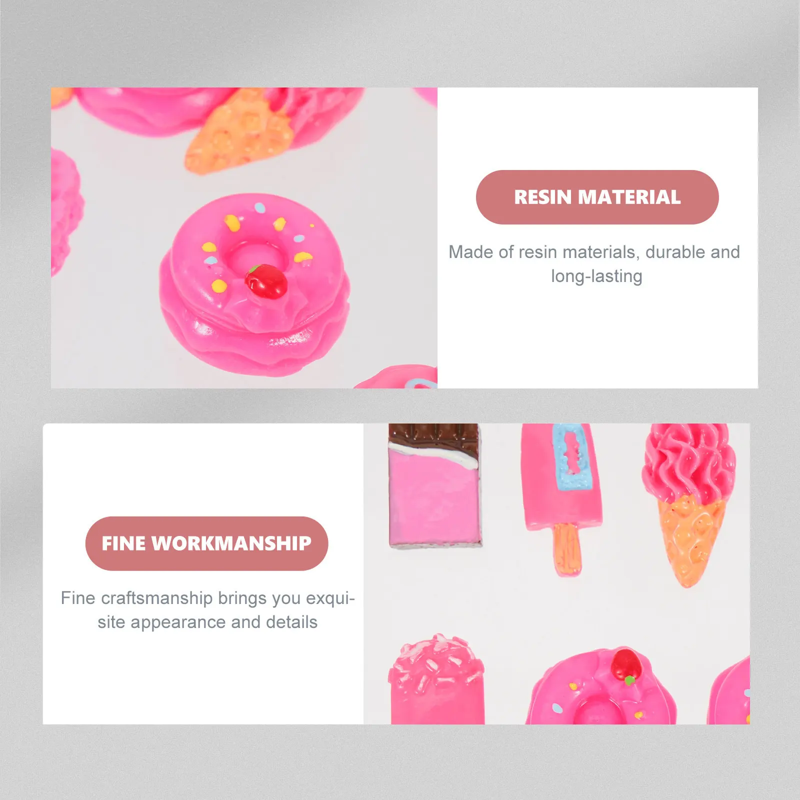 30pcs Kawaii Resin Mini Food Charms for DIY Phone Case & Nail Art – Simulation Food Craft Decorations