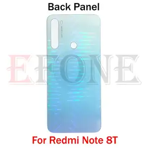 Bilashmart Redmi Note 8T Back Battery Glass Cover Rear Panel Door Housing Case