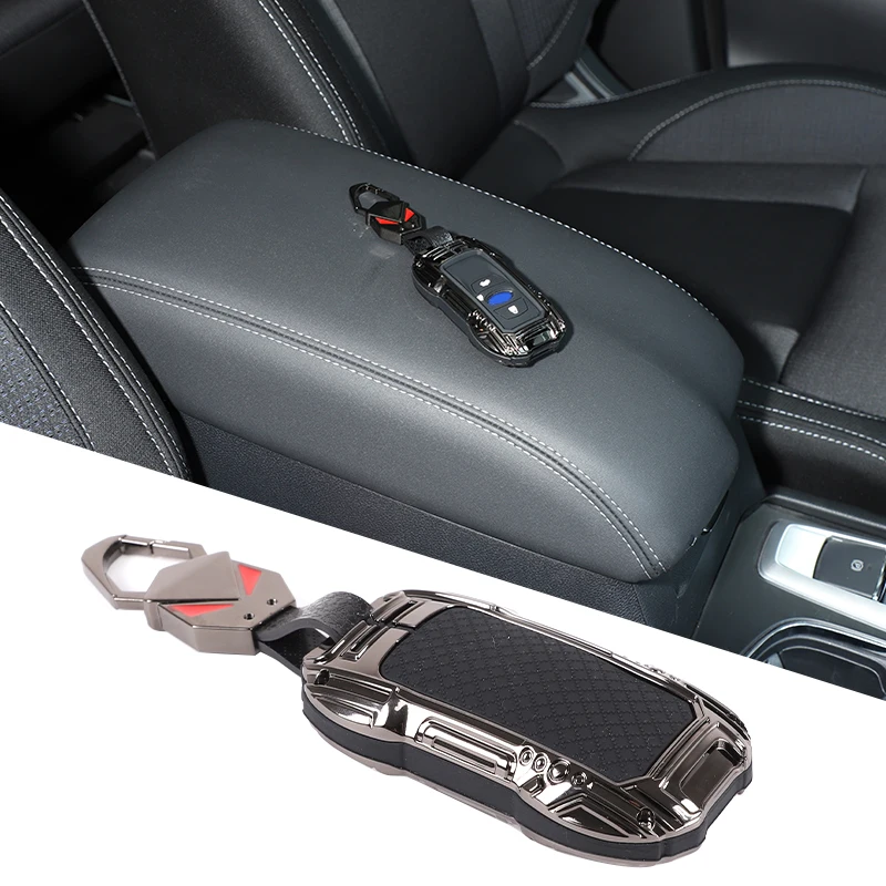 ZincAlloy Key Case Mecha Car Key Fob Cover Keychain Car Supplies For Subaru Forester XV Crosstrek BRZ Outback Legacy 2019-2026 view 2