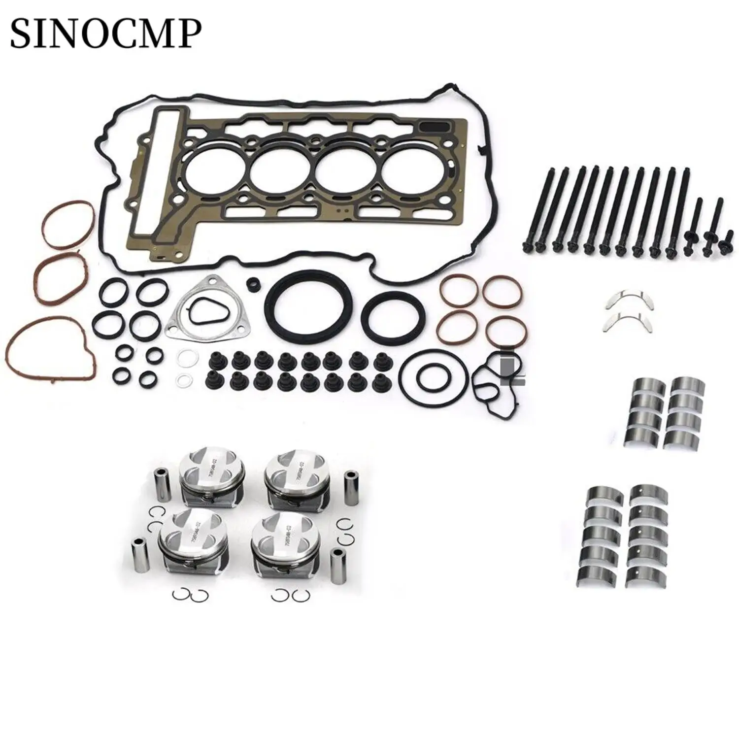 Car Engine Overhaul Rebuild Kit CR 11:1 11217585452 11127567877 For Mini Cooper Clubman R55 R56 N12 N16 1.6 N12B16 N16B16