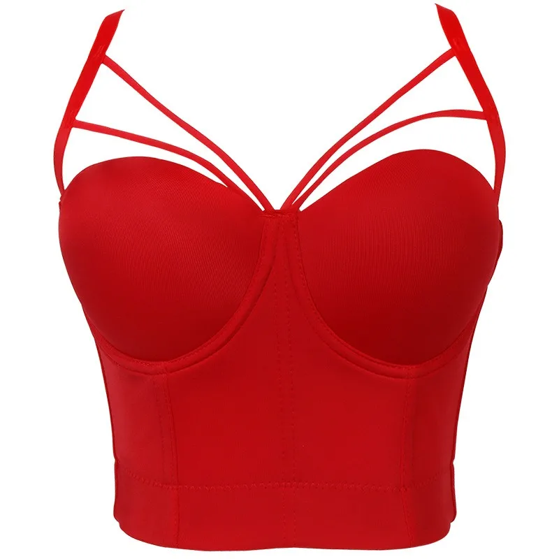 5 Colors All-matched Women Sexy Underwear Solid Staps Bra Quality Camis Female Tops