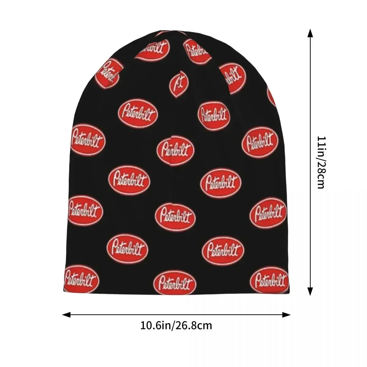 New Peterbilt Truck Racing Logo Unisex Adult Beanies Caps Knitting Bonnet Hat Warm Fashion Autumn Winter Outdoor Skullies Hats