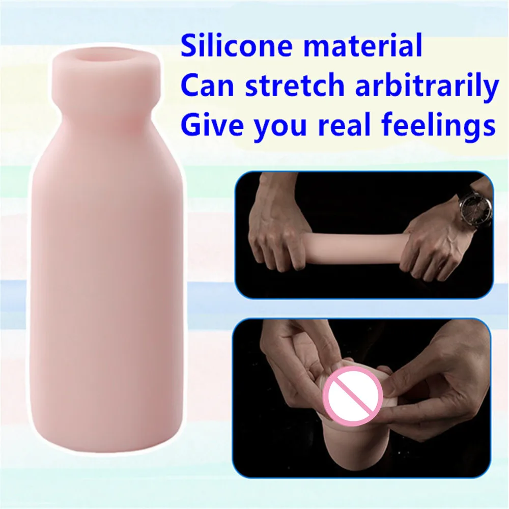 3D Realistic Artificial Vagina Pussy Masturbator Cup Blowjob Exercise Machine Baby Bottle Sucking Airplane Cup Sex Toys For Men