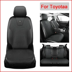 Suede leather Car Seat Covers Breathable Seat Cushion For Toyota RAV4 Prius Camry Corolla CHR Land Cruiser seat protective cover