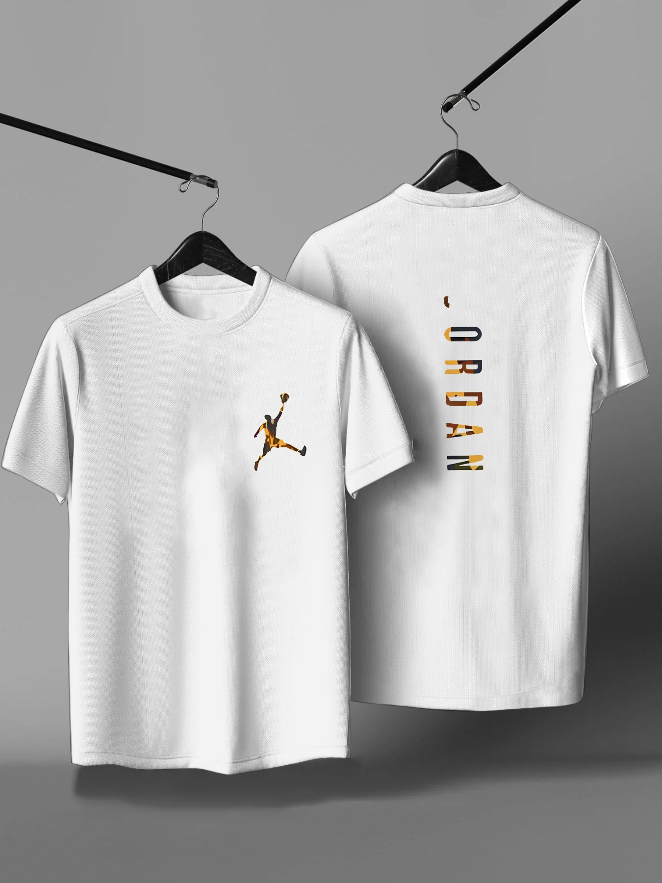 

New fashion casual outdoor sports round neck short sleeve quick-drying breathable trendy brand letter printed T-shirt