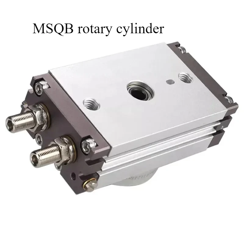 MSQB Pneumatic Rotary Actuator 190° Adjustable Swing Rotation for Industrial Automation, Machinery Arms