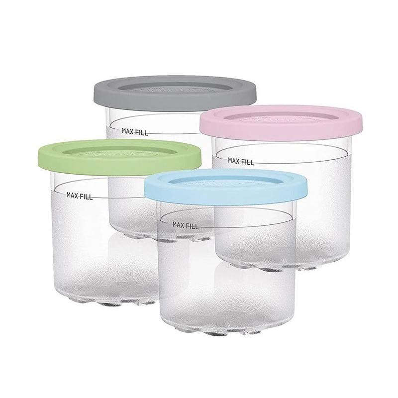 Ice Cream Pints Cup For Ninja Creamie Ice Cream Maker Cups Reusable Can Store Ice Cream Pints Containers With Sealing