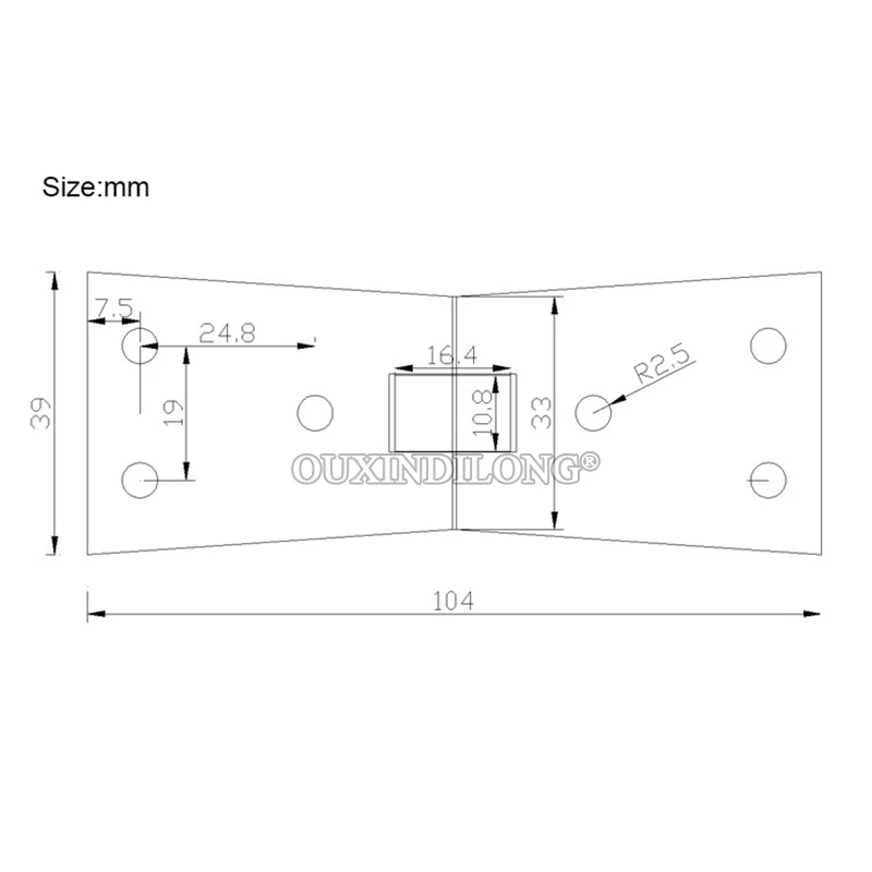 Classic 10PCS Solid Brass Thicken Heavy Butler Tray Flap Hinges 180° Hidden Table Desktop Folding Flip Hinges
