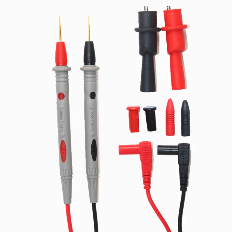 Imagem -06 - Multímetro Probe Teste Agulha Pin Digital Multi Meter Chumbo Fio Caneta Cabo Kit Multi Metro Voltímetro Tester Kit 10a 20a 1000v