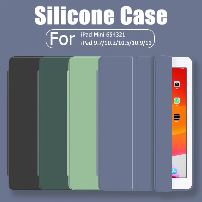 For iPad Pro 11 2021 2020 Case iPad Mini 6 5 Smart Cover iPad 10.2 7th 8th 9th generation iPad Air 4 3 2 1 iPad 9.7 10.5 10.9