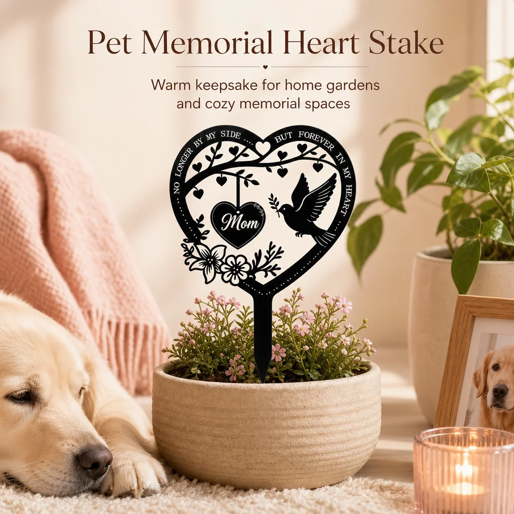 Acrylic Garden Memorial Marker Durable UV Resistant Sign for Pet Grave Garden Decoration