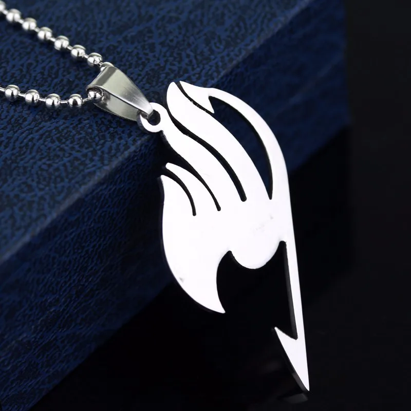 Hot Sale Animation Fairytail Stainless Steel Necklace Union Logo Pendant Jewelry Wholesale Japan Anime Fans Collection