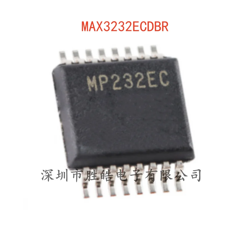 (5PCS)   NEW  MAX3232ECDBR    RS-232 Line Driver / Receiver Chip     SSOP-16   MAX3232ECDBR     Integrated Circuit